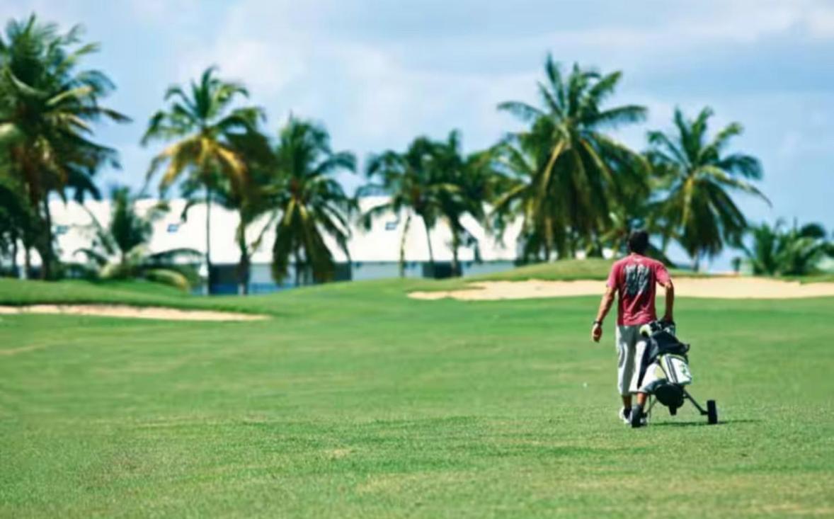 Appart' Cosychik' Vue Golf Au Coeur De La Marina A Pied !! 생프랑수아 외부 사진